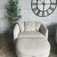 Thomasville Dillard Accent Chair with Storage Ottoman