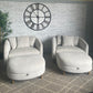 Thomasville Dillard Accent Chair with Storage Ottoman