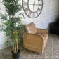 Harley Leather Swivel Accent Chair