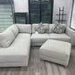 Drayden Fabric Sectional with Ottoman
