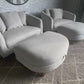 Thomasville Dillard Accent Chair with Storage Ottoman
